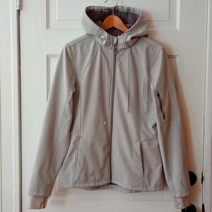 Mondetta stretch athletic jacket, size L, pale gray